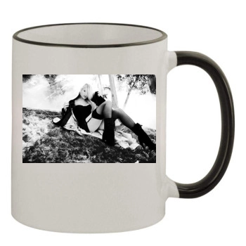 Cameron Diaz 11oz Colored Rim & Handle Mug