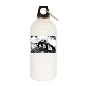 Cameron Diaz White Water Bottle With Carabiner