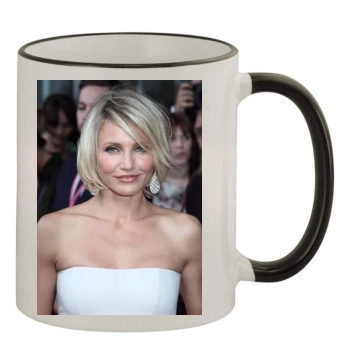 Cameron Diaz 11oz Colored Rim & Handle Mug