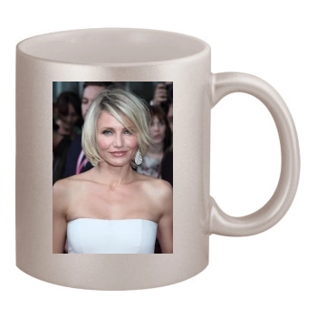 Cameron Diaz 11oz Metallic Silver Mug