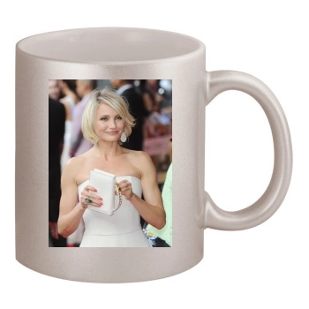 Cameron Diaz 11oz Metallic Silver Mug