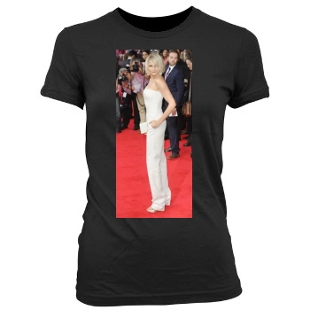 Cameron Diaz Women's Junior Cut Crewneck T-Shirt