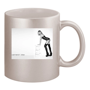 Cameron Diaz 11oz Metallic Silver Mug