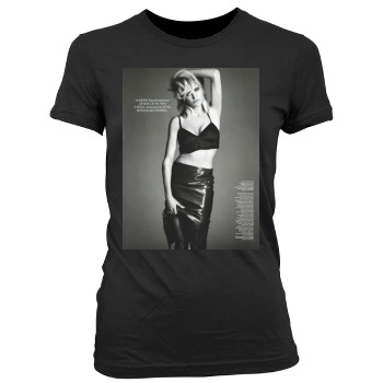 Cameron Diaz Women's Junior Cut Crewneck T-Shirt