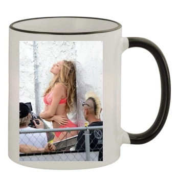 Candice Swanepoel 11oz Colored Rim & Handle Mug