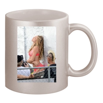 Candice Swanepoel 11oz Metallic Silver Mug