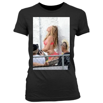 Candice Swanepoel Women's Junior Cut Crewneck T-Shirt