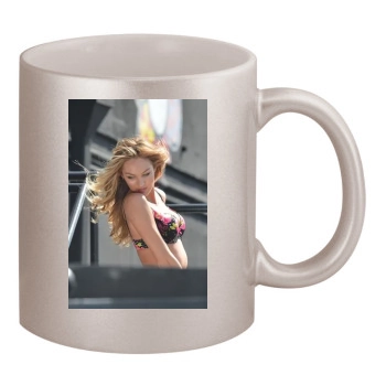 Candice Swanepoel 11oz Metallic Silver Mug