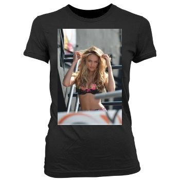 Candice Swanepoel Women's Junior Cut Crewneck T-Shirt