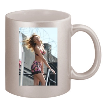 Candice Swanepoel 11oz Metallic Silver Mug