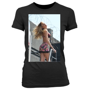 Candice Swanepoel Women's Junior Cut Crewneck T-Shirt