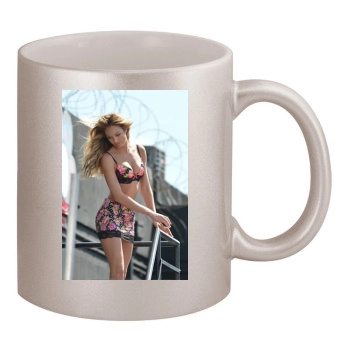 Candice Swanepoel 11oz Metallic Silver Mug