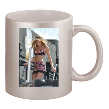 Candice Swanepoel 11oz Metallic Silver Mug