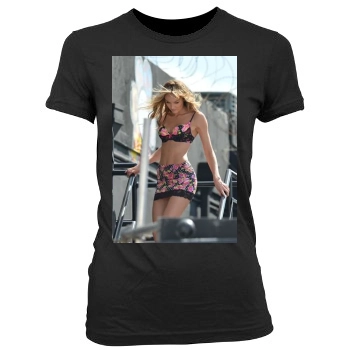 Candice Swanepoel Women's Junior Cut Crewneck T-Shirt