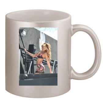 Candice Swanepoel 11oz Metallic Silver Mug