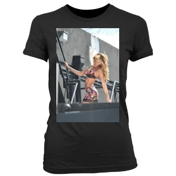 Candice Swanepoel Women's Junior Cut Crewneck T-Shirt