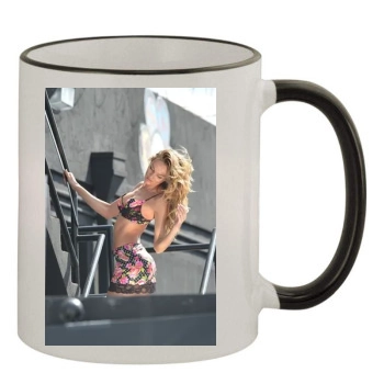 Candice Swanepoel 11oz Colored Rim & Handle Mug