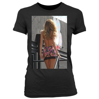 Candice Swanepoel Women's Junior Cut Crewneck T-Shirt