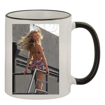 Candice Swanepoel 11oz Colored Rim & Handle Mug