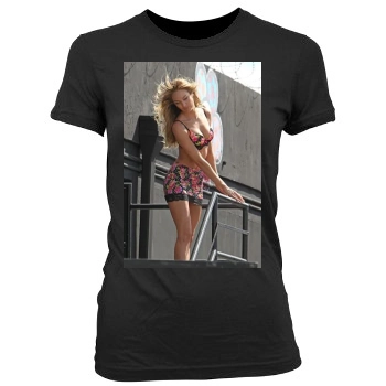 Candice Swanepoel Women's Junior Cut Crewneck T-Shirt