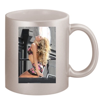 Candice Swanepoel 11oz Metallic Silver Mug