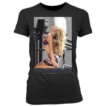 Candice Swanepoel Women's Junior Cut Crewneck T-Shirt