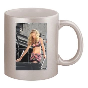 Candice Swanepoel 11oz Metallic Silver Mug