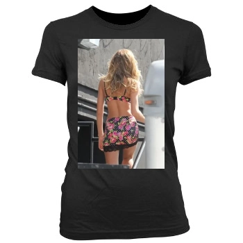 Candice Swanepoel Women's Junior Cut Crewneck T-Shirt