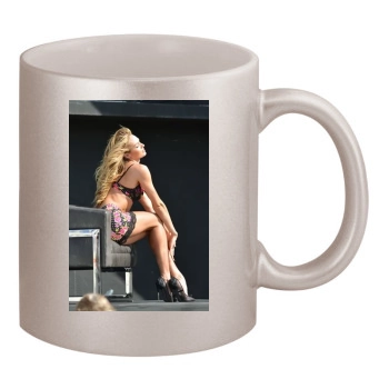 Candice Swanepoel 11oz Metallic Silver Mug