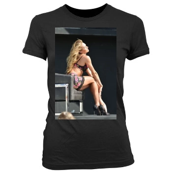 Candice Swanepoel Women's Junior Cut Crewneck T-Shirt