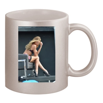 Candice Swanepoel 11oz Metallic Silver Mug