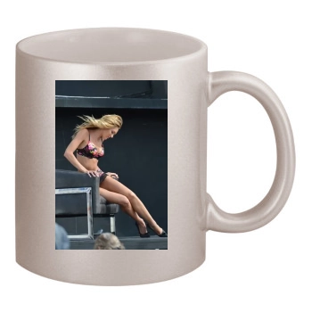 Candice Swanepoel 11oz Metallic Silver Mug