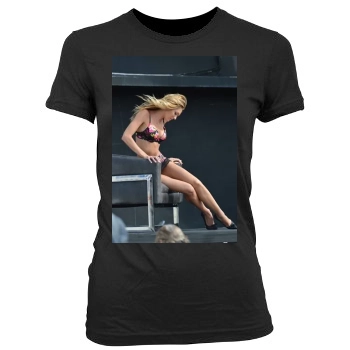 Candice Swanepoel Women's Junior Cut Crewneck T-Shirt