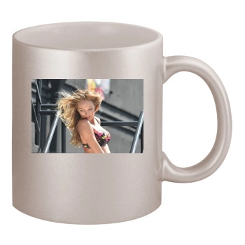 Candice Swanepoel 11oz Metallic Silver Mug