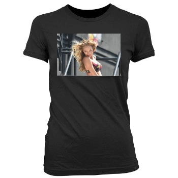 Candice Swanepoel Women's Junior Cut Crewneck T-Shirt