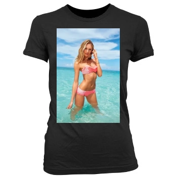 Candice Swanepoel Women's Junior Cut Crewneck T-Shirt