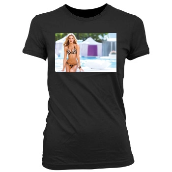 Candice Swanepoel Women's Junior Cut Crewneck T-Shirt