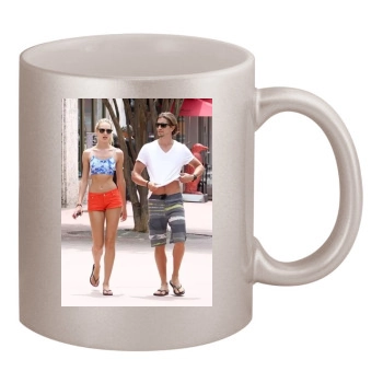 Candice Swanepoel 11oz Metallic Silver Mug