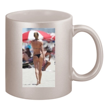 Candice Swanepoel 11oz Metallic Silver Mug