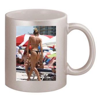 Candice Swanepoel 11oz Metallic Silver Mug