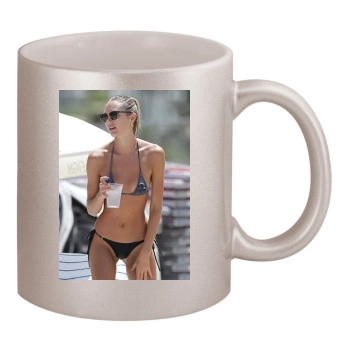 Candice Swanepoel 11oz Metallic Silver Mug