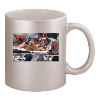 Candice Swanepoel 11oz Metallic Silver Mug