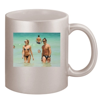 Candice Swanepoel 11oz Metallic Silver Mug