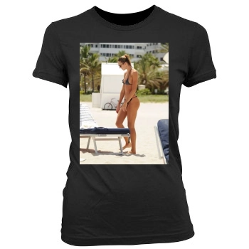 Candice Swanepoel Women's Junior Cut Crewneck T-Shirt