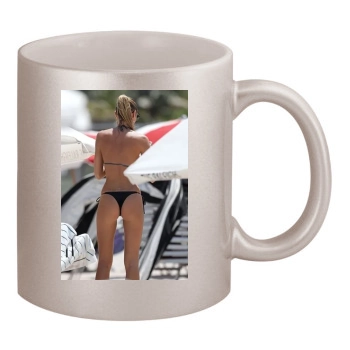 Candice Swanepoel 11oz Metallic Silver Mug