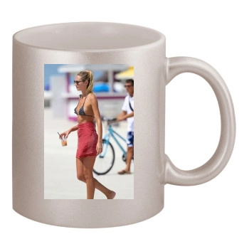 Candice Swanepoel 11oz Metallic Silver Mug