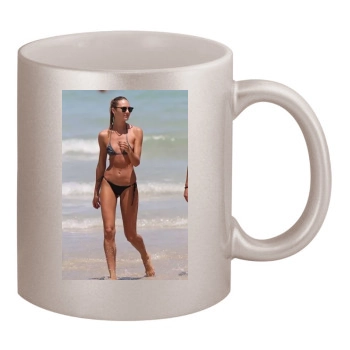 Candice Swanepoel 11oz Metallic Silver Mug