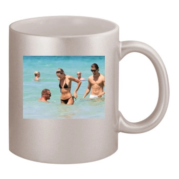 Candice Swanepoel 11oz Metallic Silver Mug