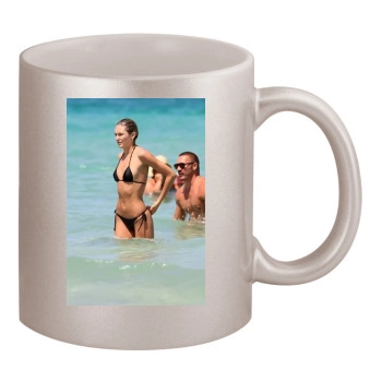 Candice Swanepoel 11oz Metallic Silver Mug