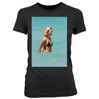 Candice Swanepoel Women's Junior Cut Crewneck T-Shirt